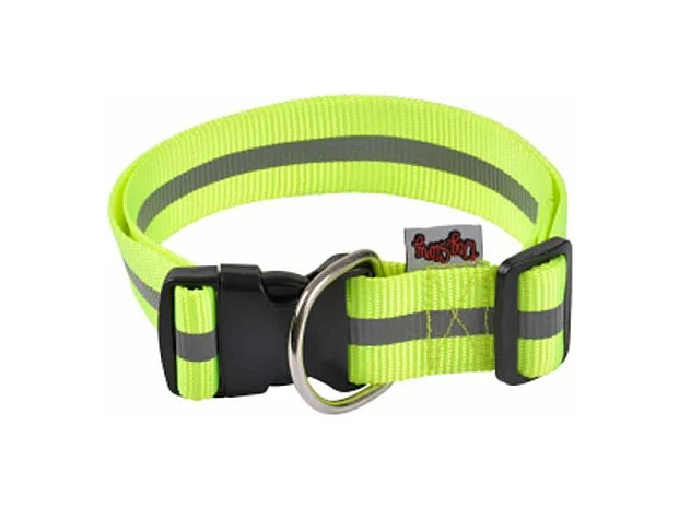Collier Pour Chien "Bande Réfléchissante" 70cm Jaune