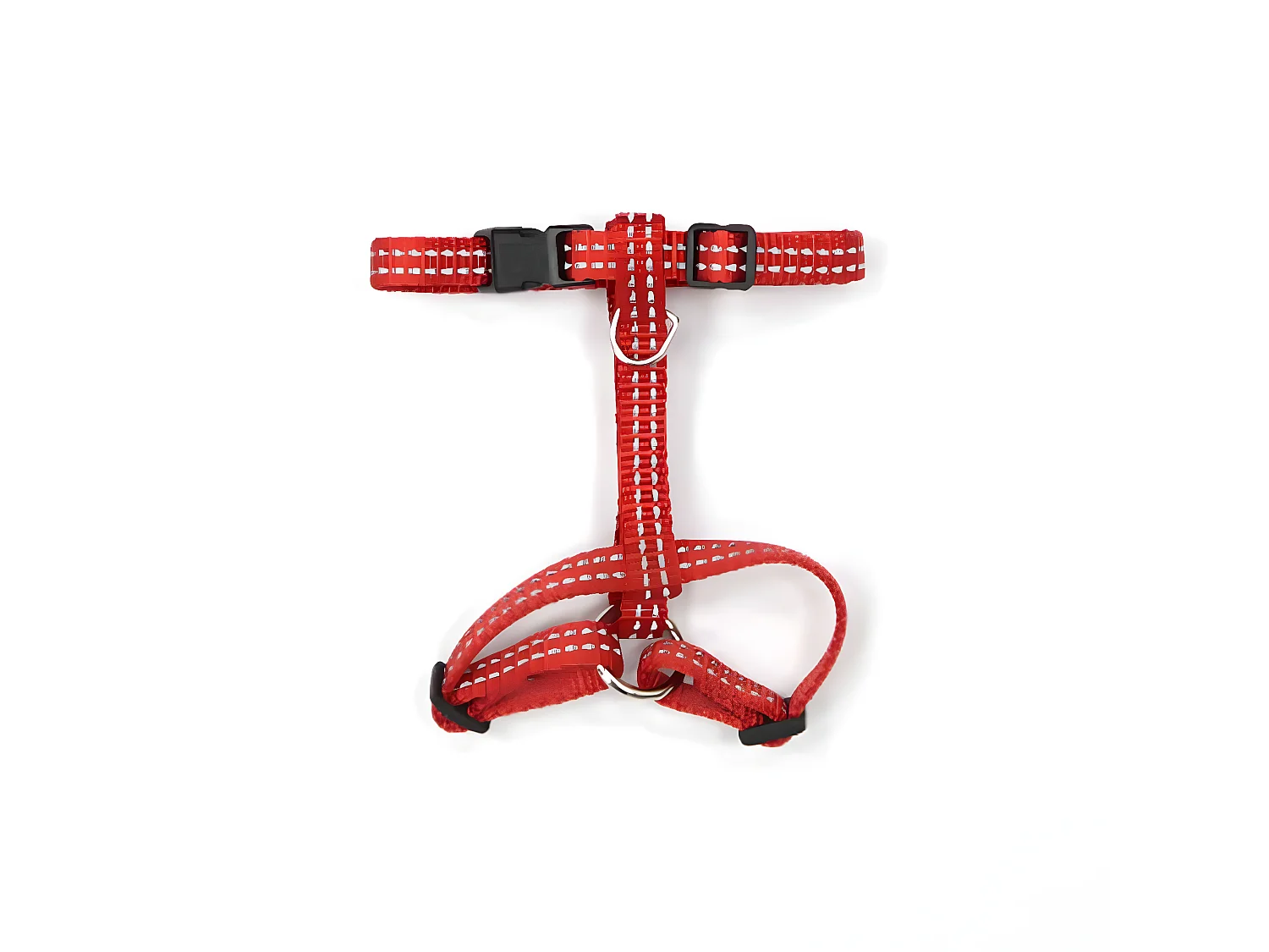 Harnais pour Chien "Coutures Réfléchissantes" 35cm Rouge