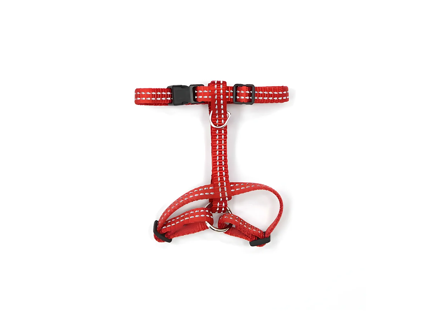 Harnais pour Chien "Coutures Réfléchissantes" 35cm Rouge