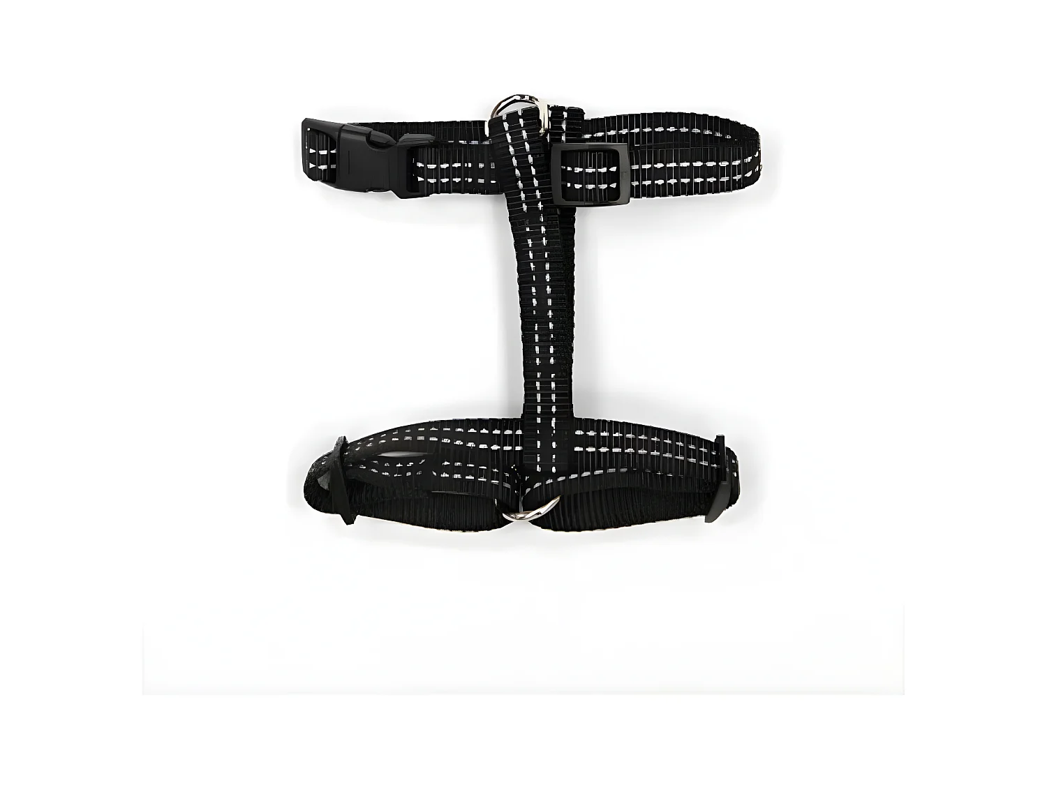 Harnais pour Chien "Coutures Réfléchissantes" 70cm Noir