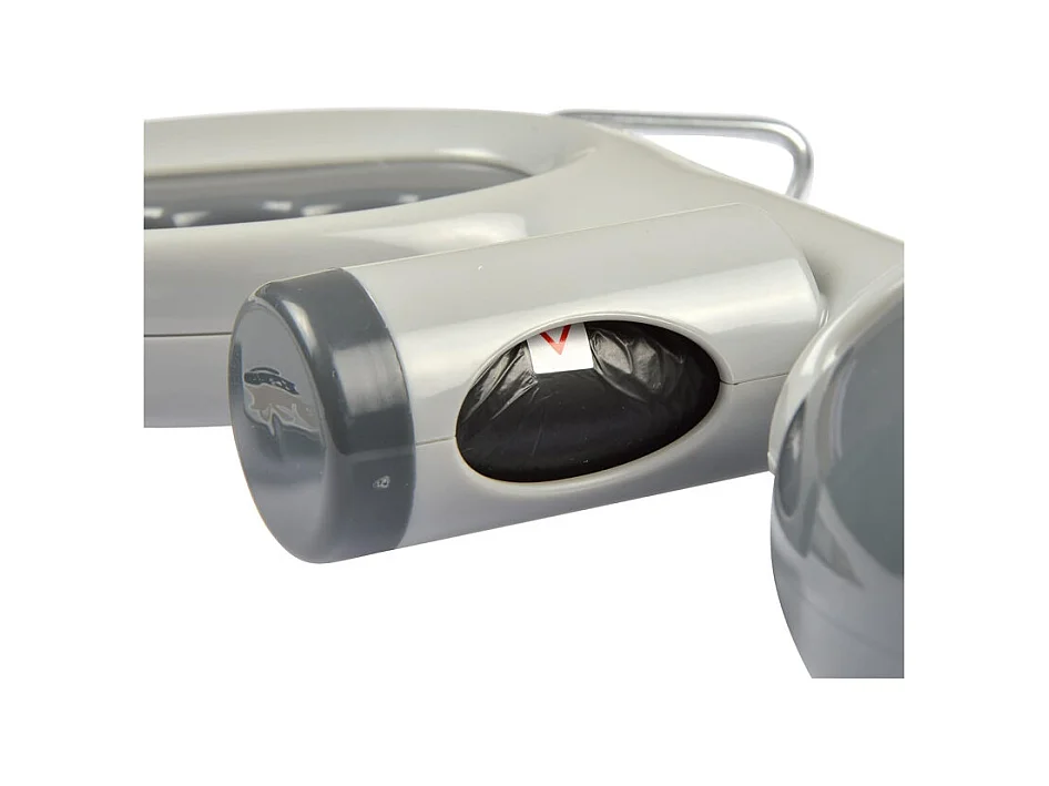 Ramasse Excréments "Distributeur Sacs" 13cm Gris