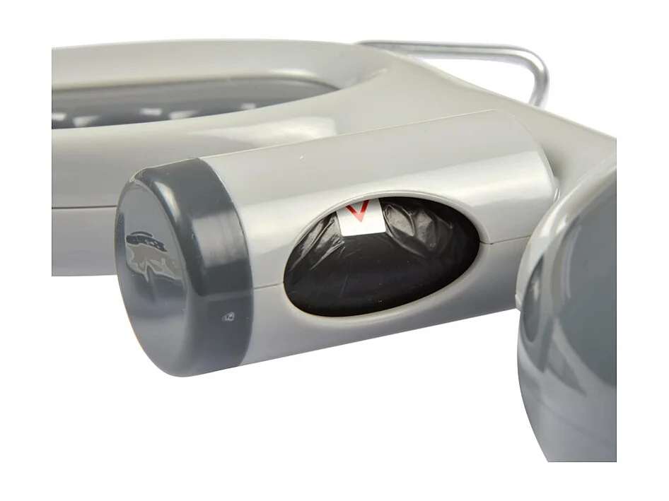 Ramasse Excréments "Distributeur Sacs" 13cm Gris