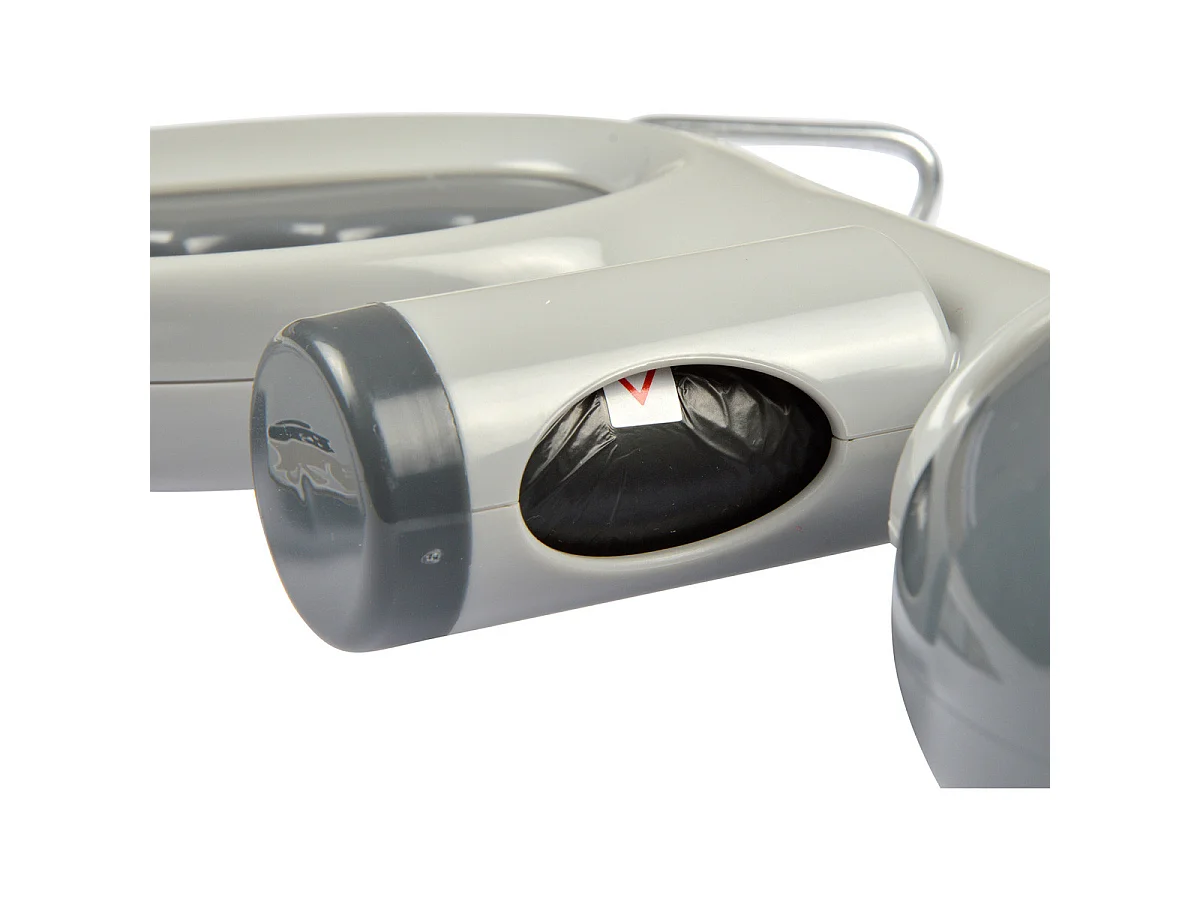 Ramasse Excréments "Distributeur Sacs" 13cm Gris