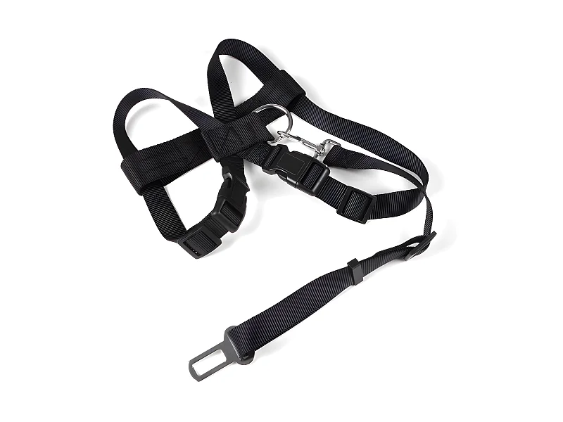 Harnais de Sécurité pour Animaux "Voiture" 70cm Noir