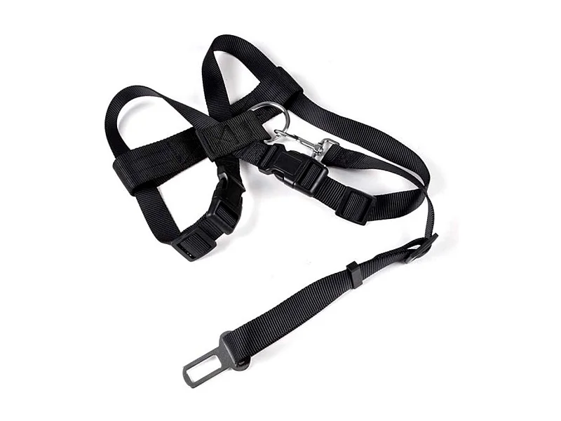 Harnais de Sécurité pour Animaux "Voiture" 70cm Noir