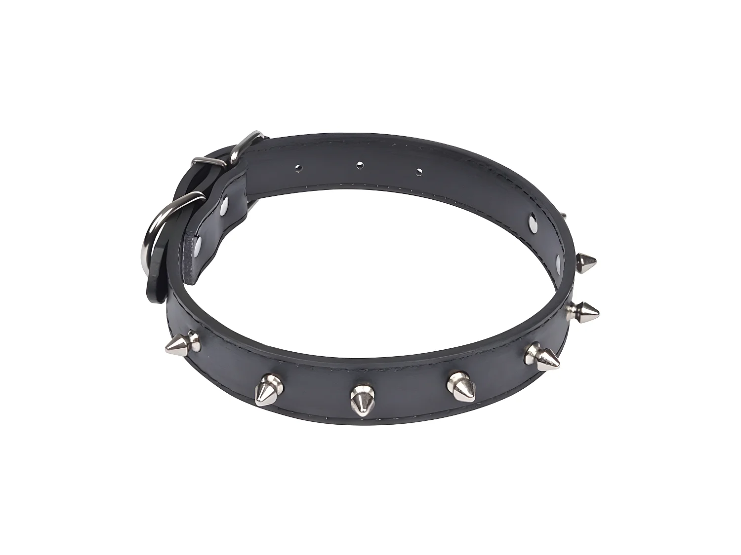 Collier Fantaisie pour Chien "Pics" 55cm Noir