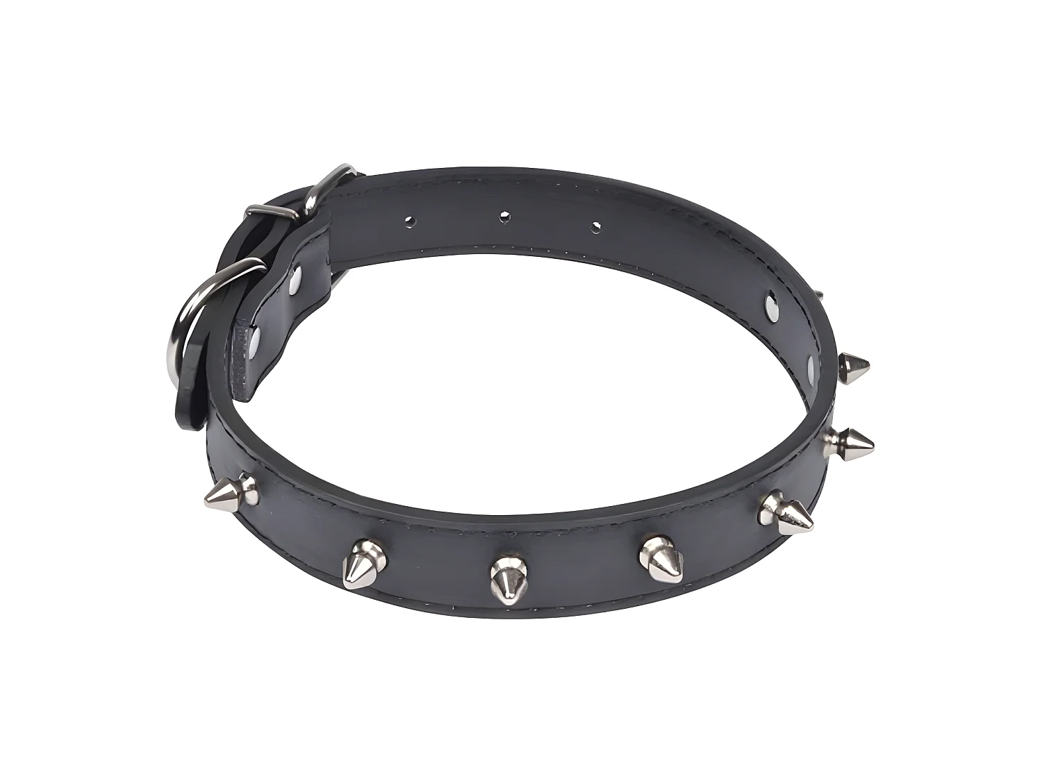Collier Fantaisie pour Chien "Pics" 55cm Noir