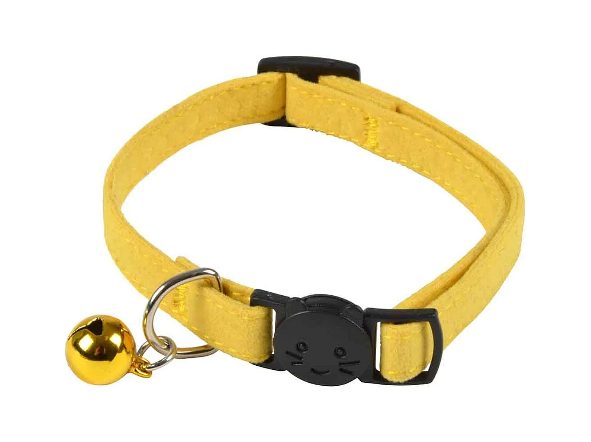 Collier Anti-Étranglement pour Chat "Boho" 30cm Moutarde