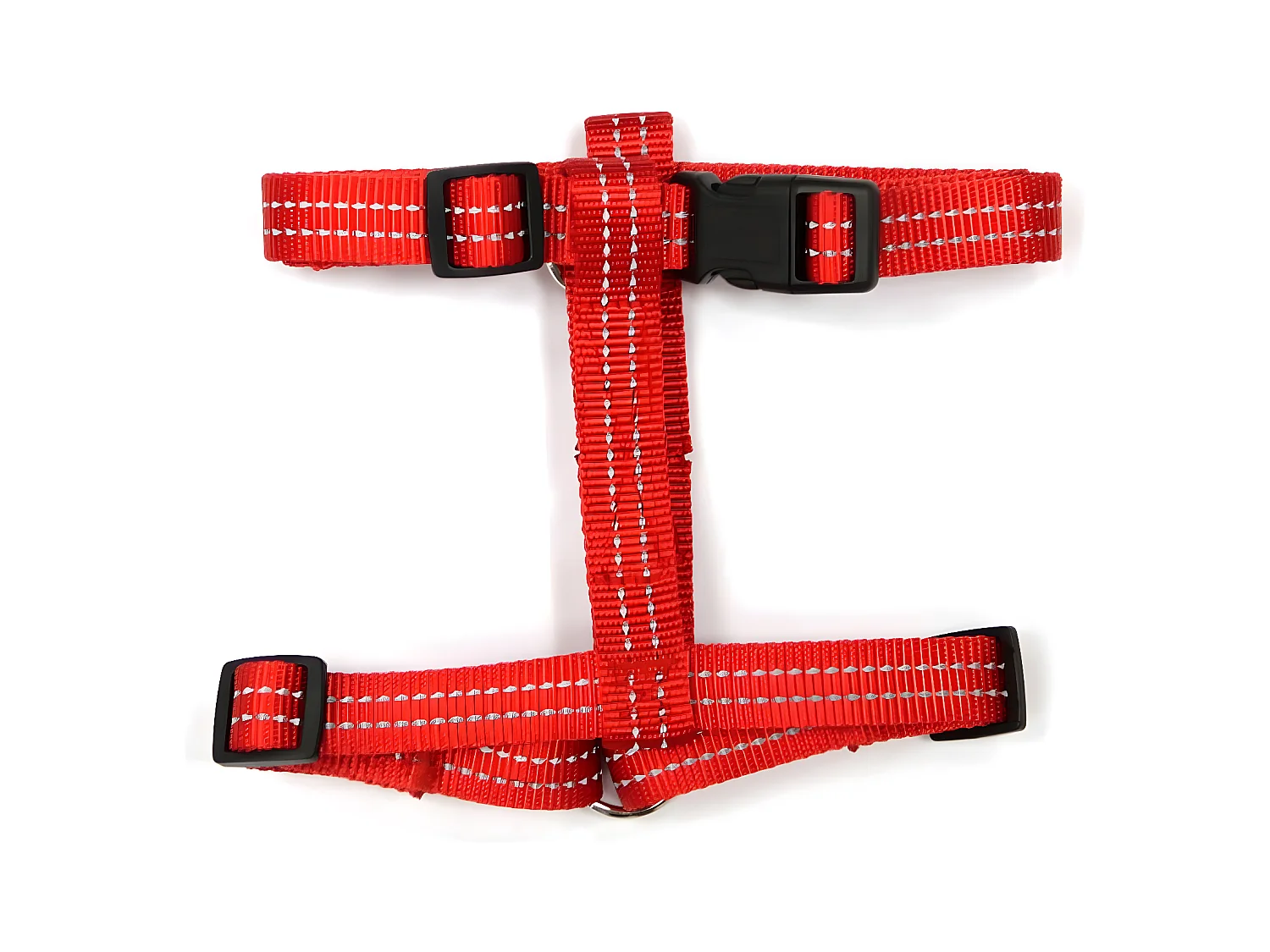 Harnais pour Chien "Coutures Réfléchissantes" 50cm Rouge