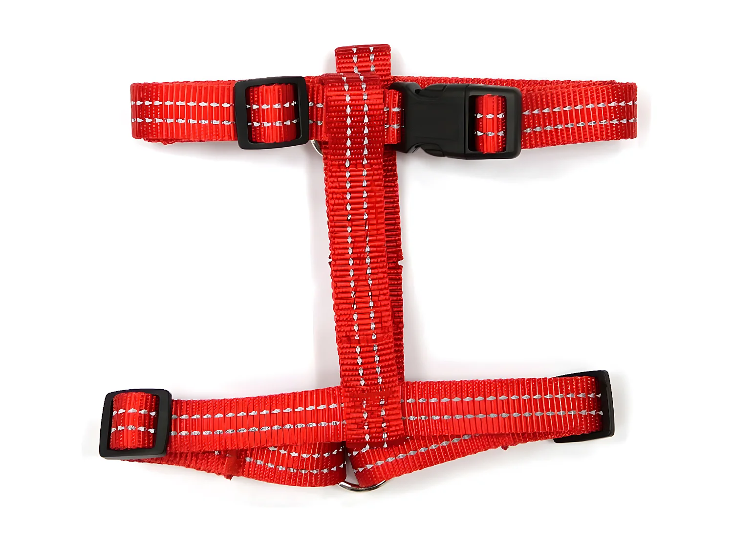 Harnais pour Chien "Coutures Réfléchissantes" 50cm Rouge