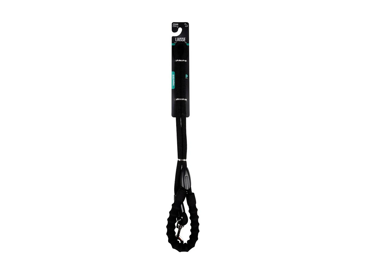 Laisse pour Chien "Corde" 120cm Noir