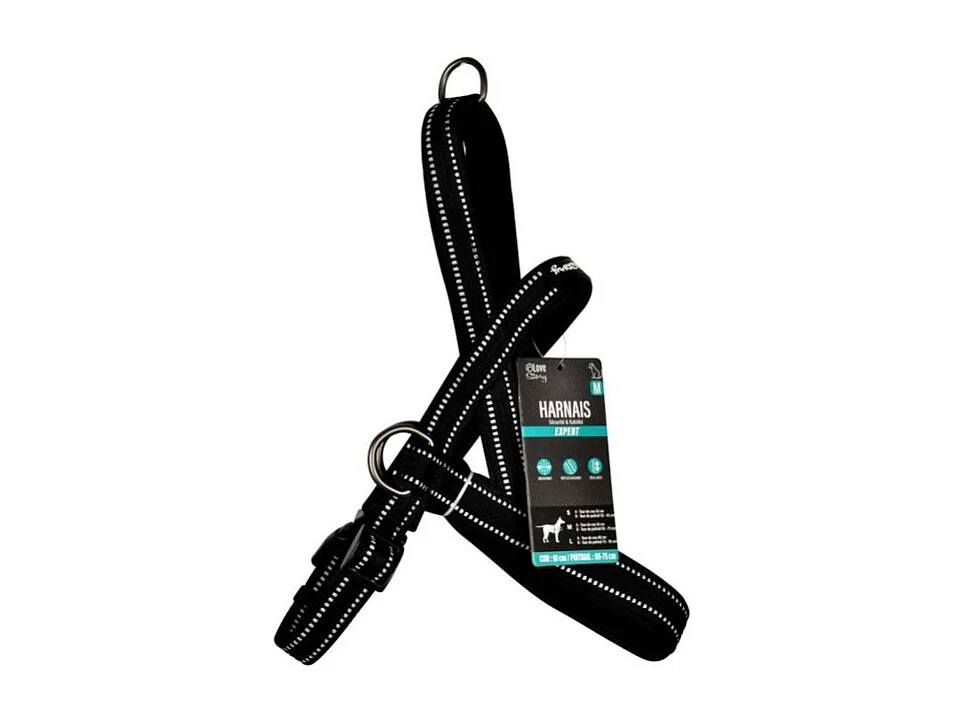 Harnais Norvégien "Expert Réglable" 75cm Noir