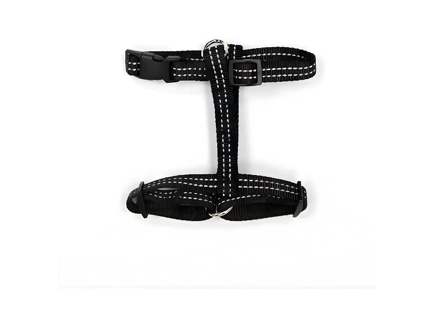 Harnais pour Chien "Coutures Réfléchissantes" 50cm Noir