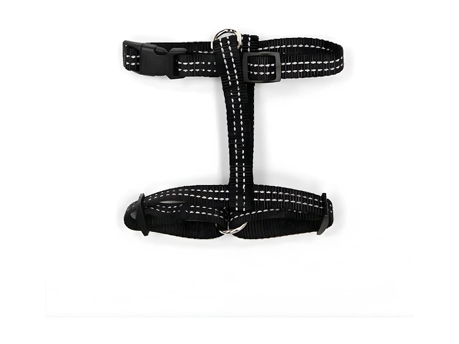 Harnais pour Chien "Coutures Réfléchissantes" 50cm Noir