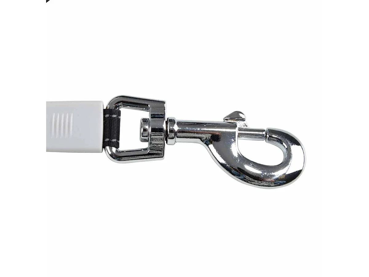 Laisse Rétractable Chien "Résistante" 16cm Blanc