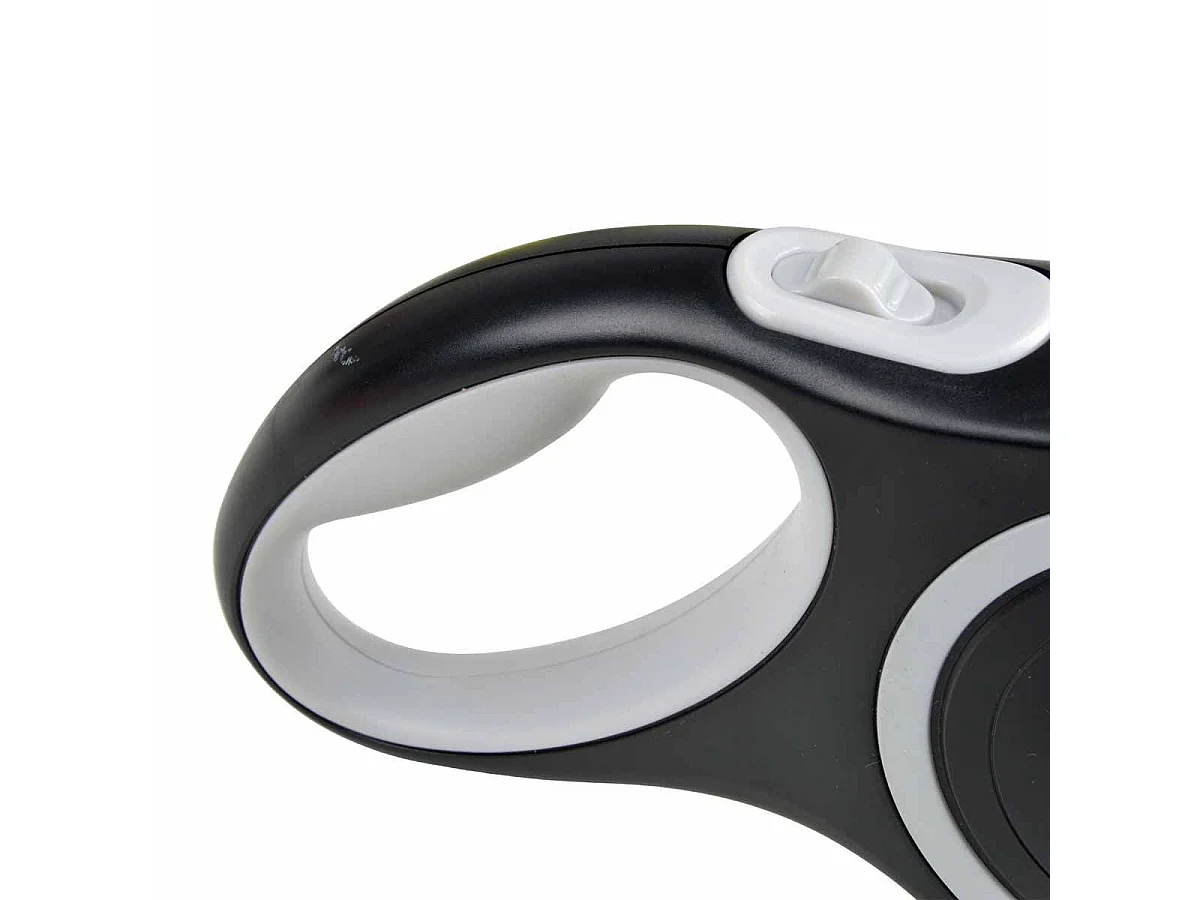 Laisse Rétractable Chien "Résistante" 16cm Blanc