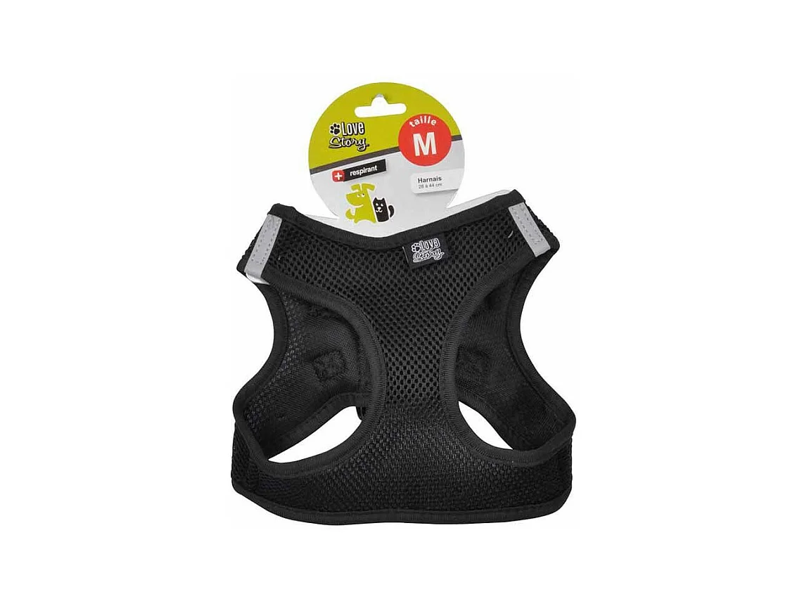 Harnais pour Chien "Mesh" 44cm Noir