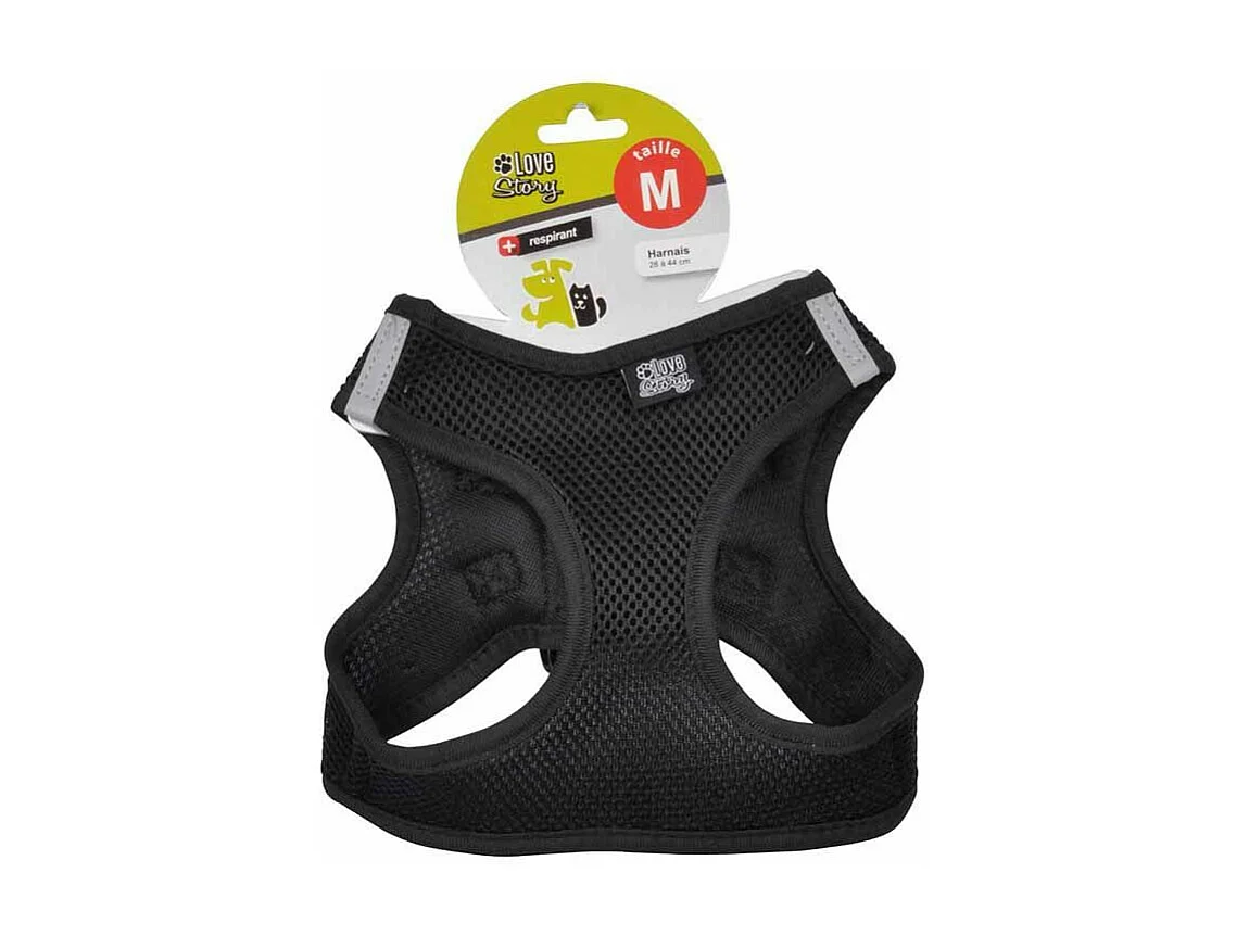 Harnais pour Chien "Mesh" 44cm Noir