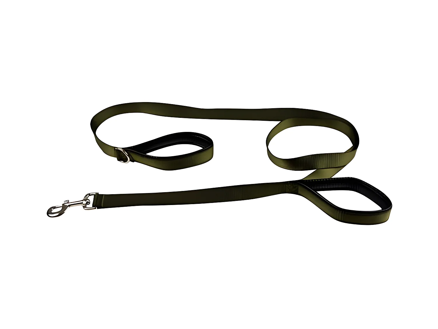 Laisse de Dressage "Double Poignées" 250cm Kaki