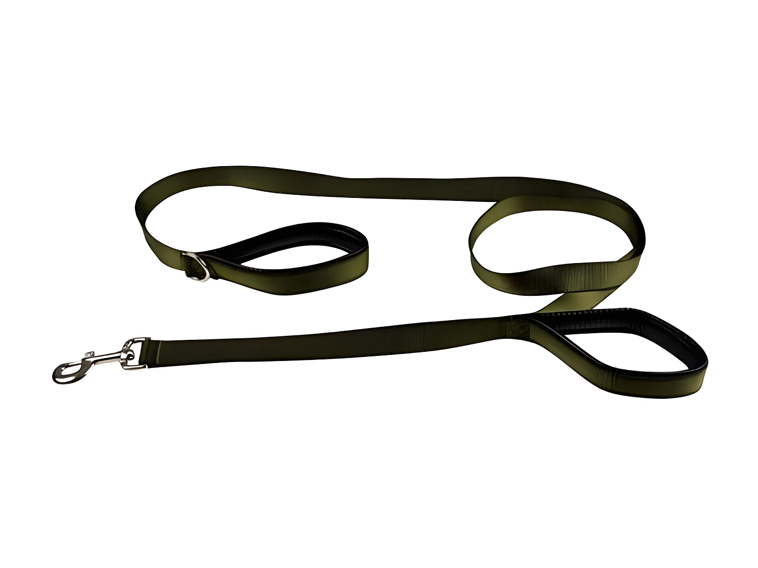 Laisse de Dressage "Double Poignées" 250cm Kaki