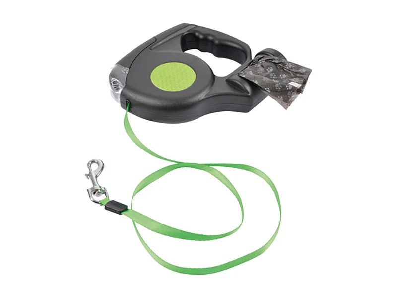 Laisse Automatique pour Chien "3 en 1" 5m Noir