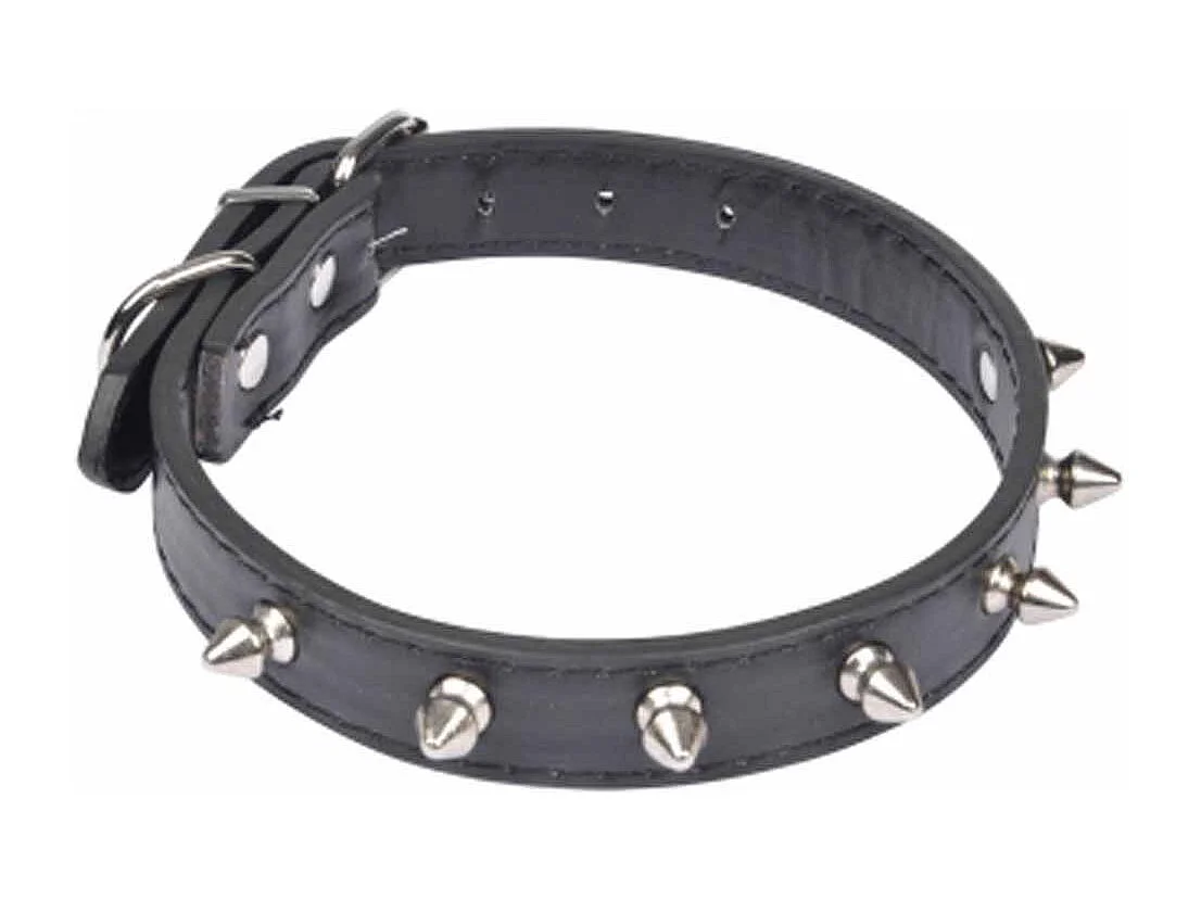 Collier Fantaisie pour Chien "Pics" 45cm Noir