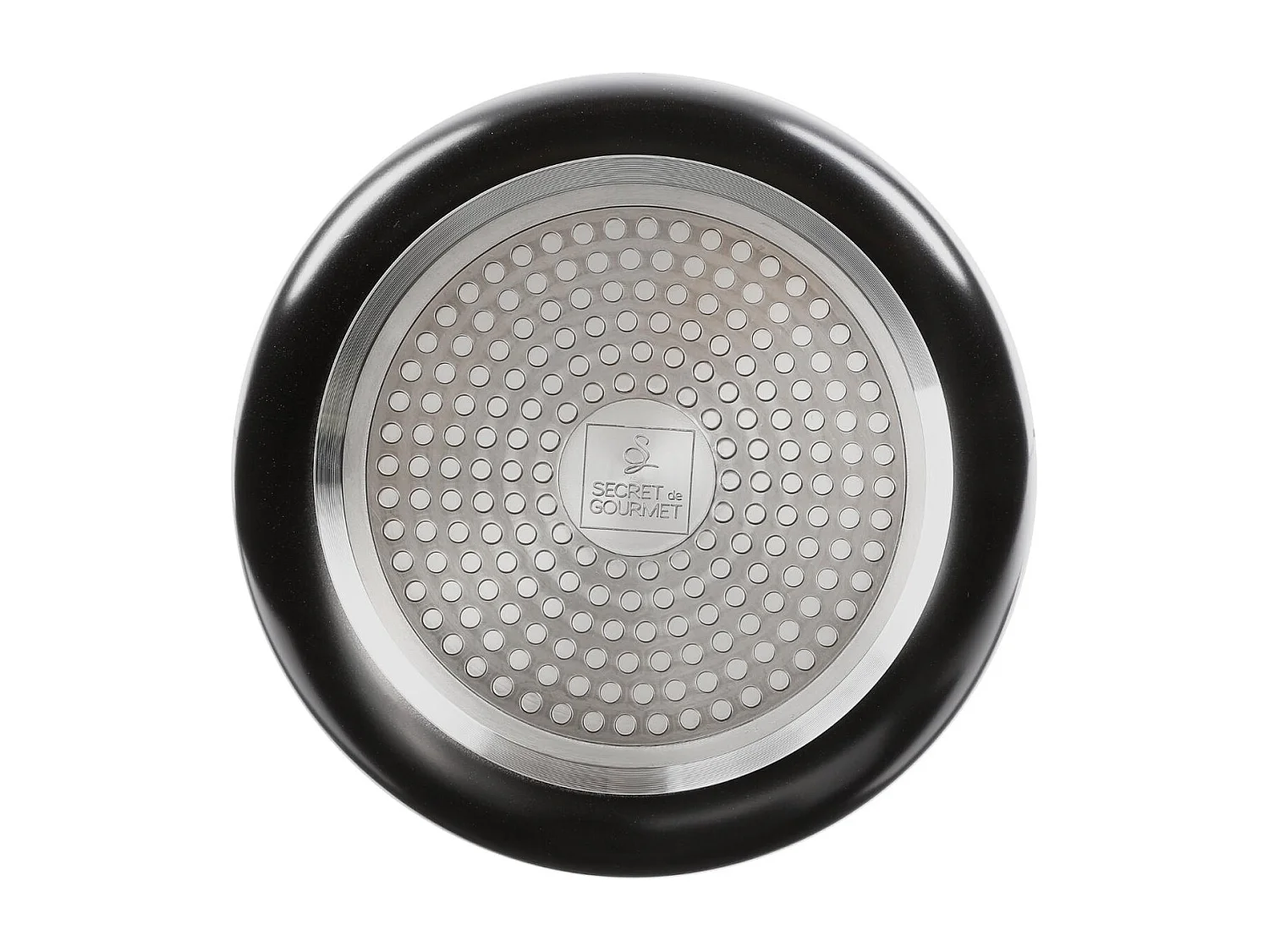 Lot de 3 Casseroles Poignée Amovible "Pierre" 20cm Noir