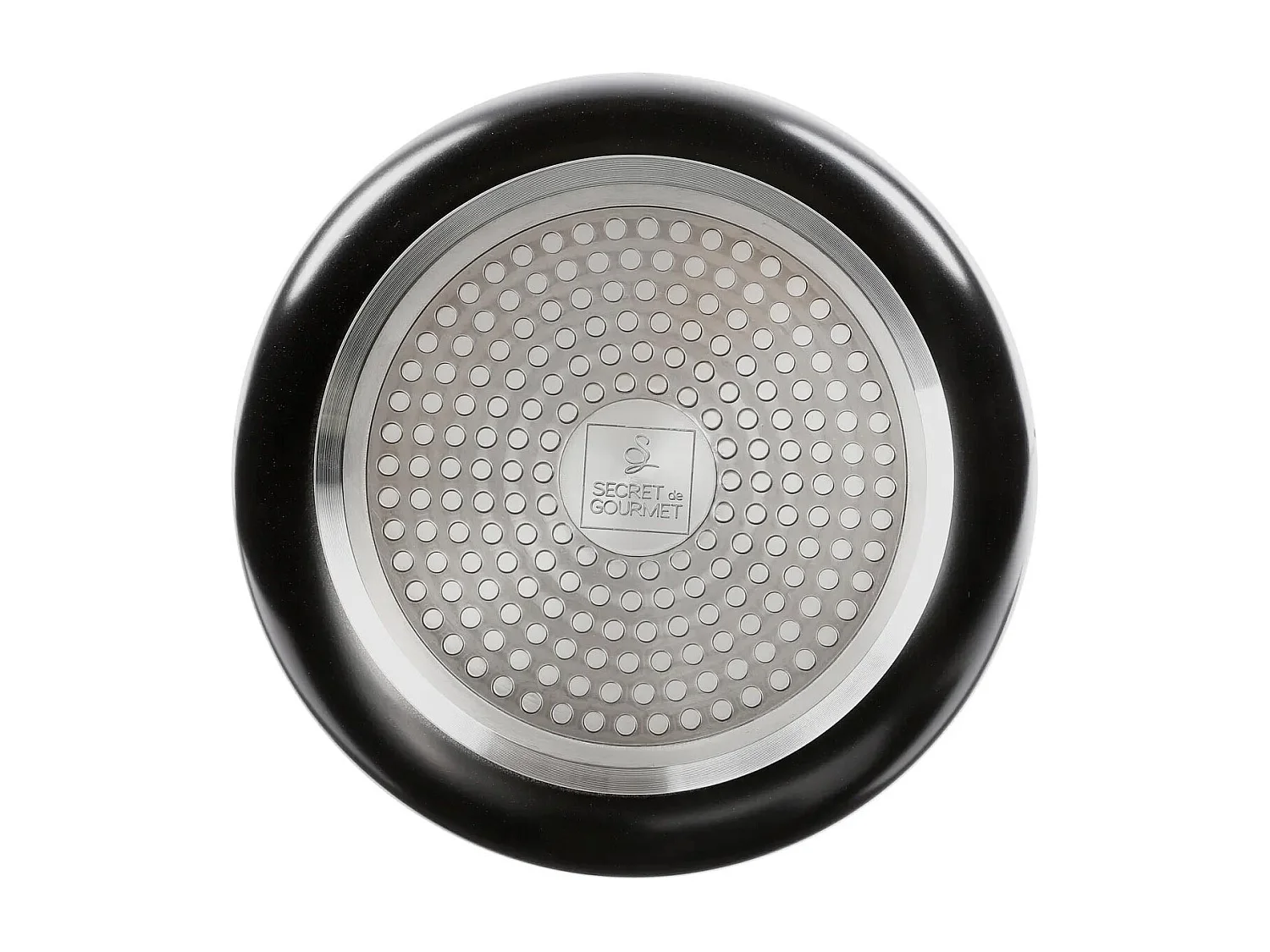 Lot de 3 Casseroles Poignée Amovible "Pierre" 20cm Noir