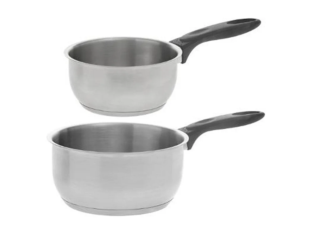 Lot de 2 Casseroles en Inox "Tyo" 35cm Argent