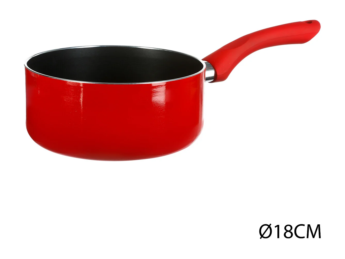 Casserole en Alumunium "Essentielle" 18cm Rouge