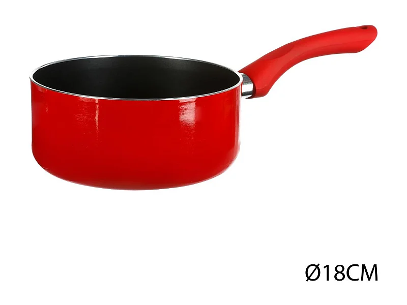 Casserole en Alumunium "Essentielle" 18cm Rouge