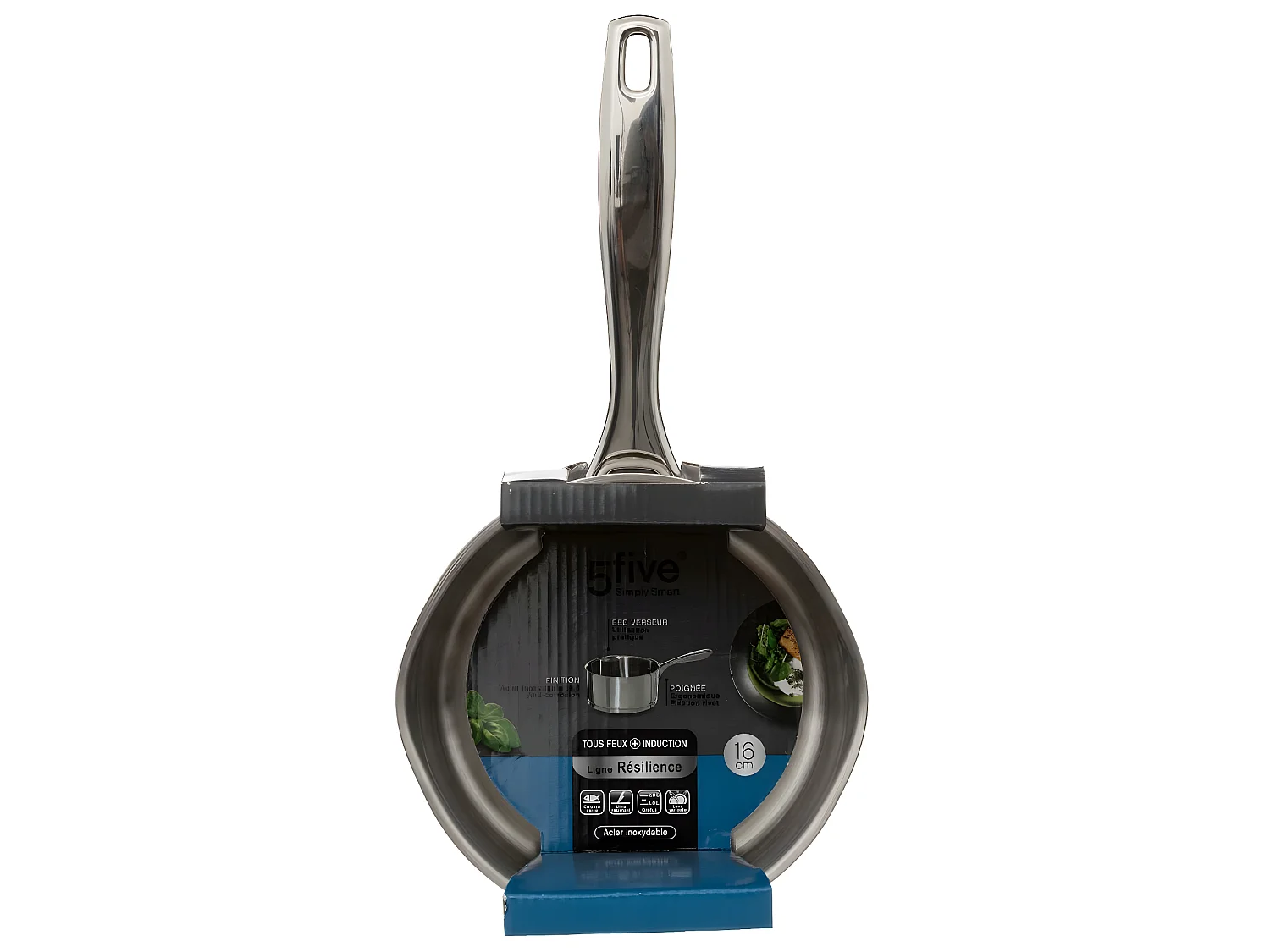 Casserole en Inox "Résilience" 16cm Argent