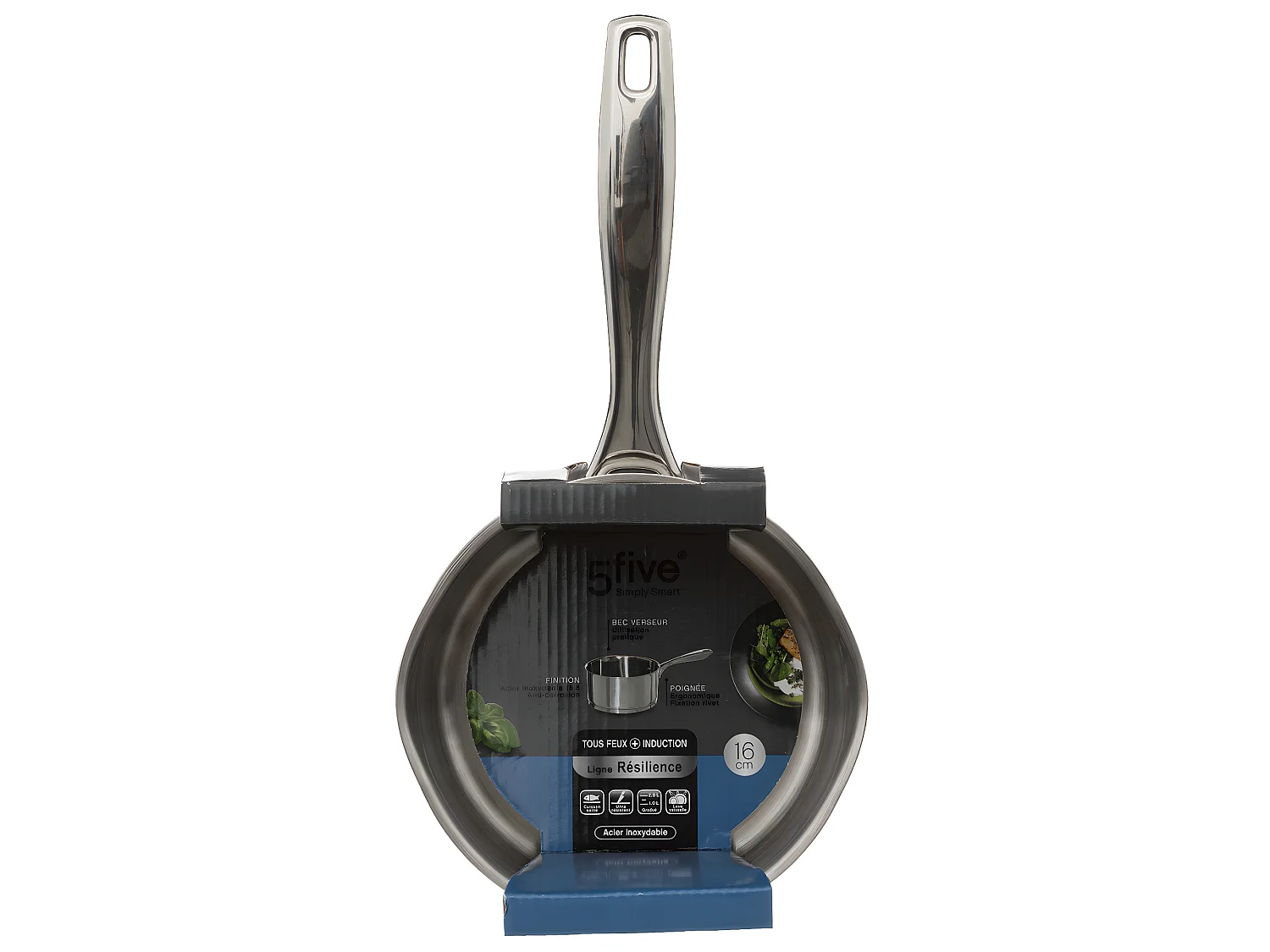 Casserole en Inox "Résilience" 16cm Argent