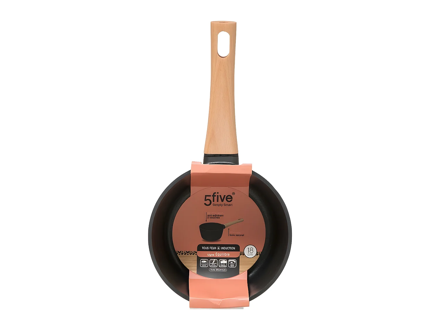 Casserole en Aluminium "Équilibre" 37cm Noir