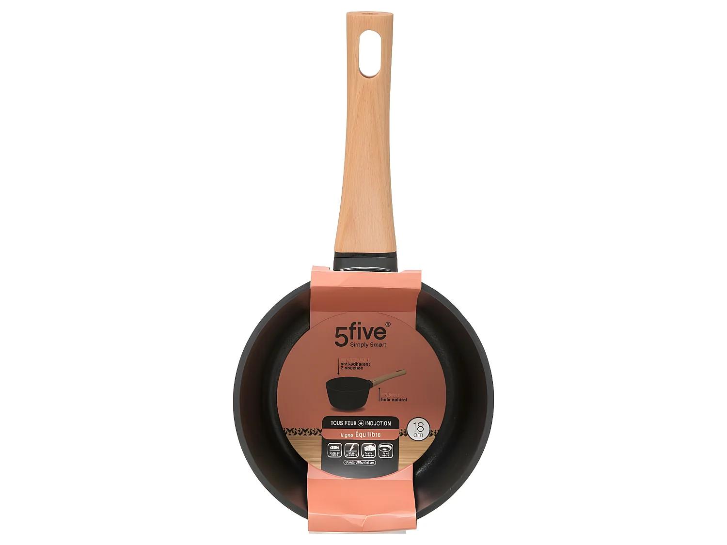 Casserole en Aluminium "Équilibre" 37cm Noir