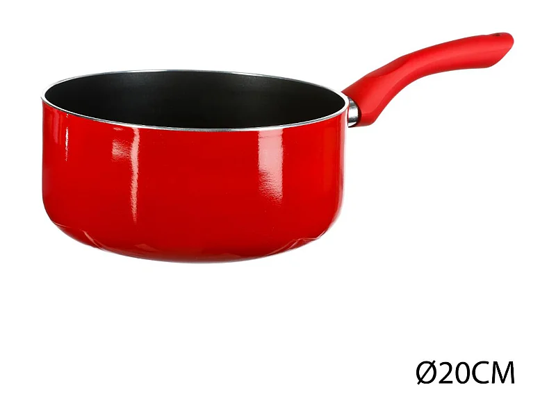 Casserole en Aluminium "Essentielle" 20cm Rouge