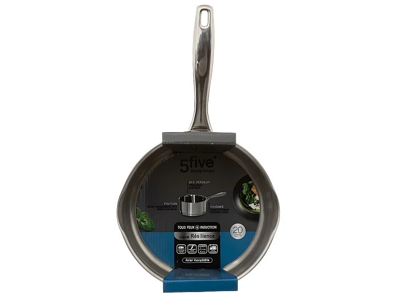 Casserole en Inox "Résilience" 20cm Argent