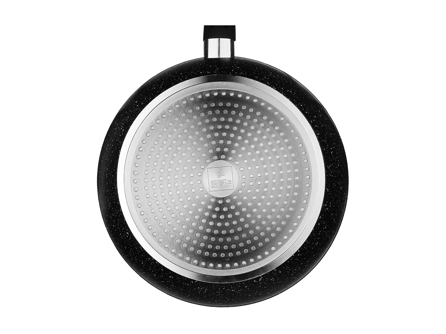 Sauteuse en Aluminium "Couvercle" 28cm Noir