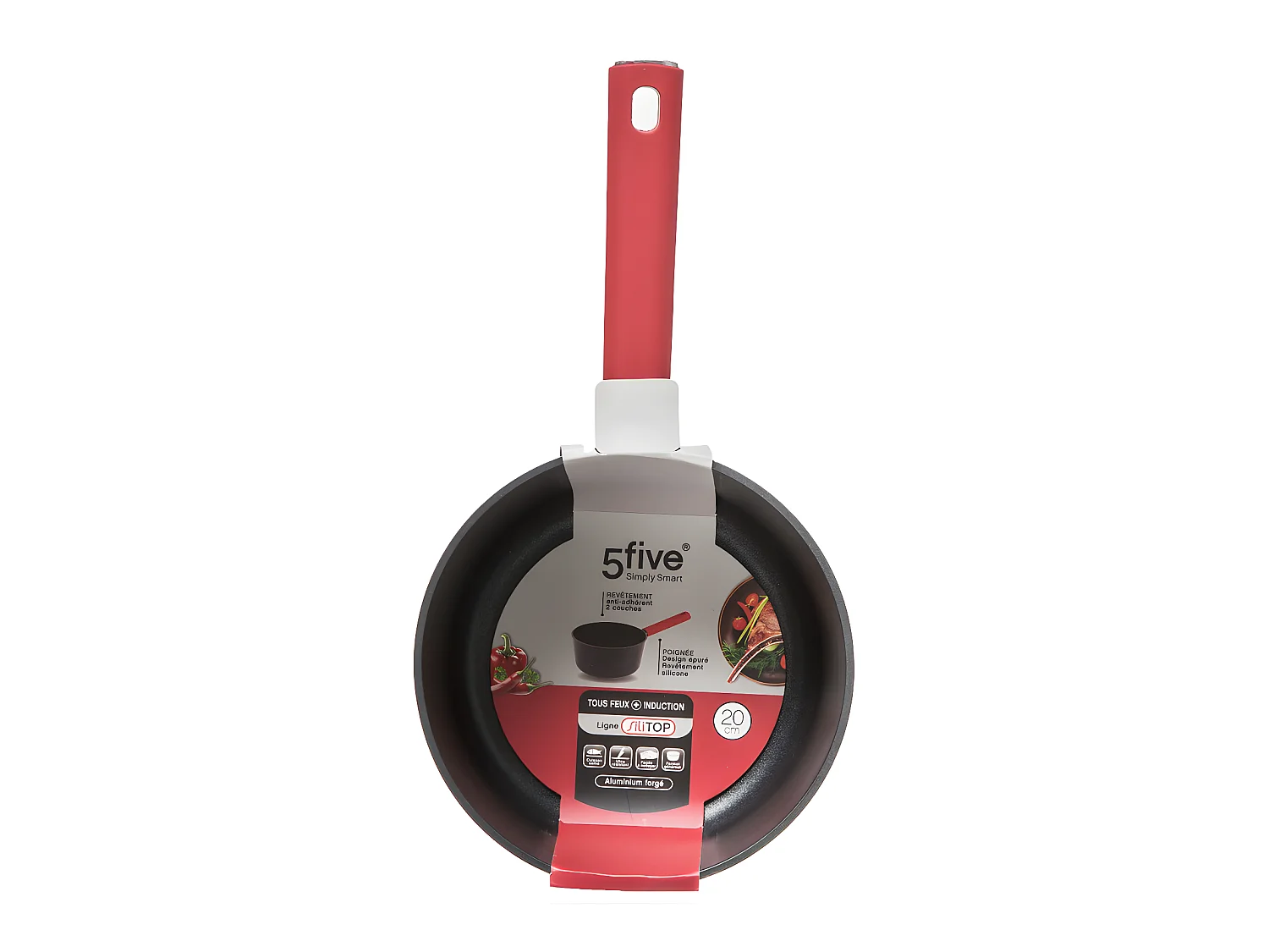 Casserole en Aluminium Forgé "Silitop" 21cm Noir