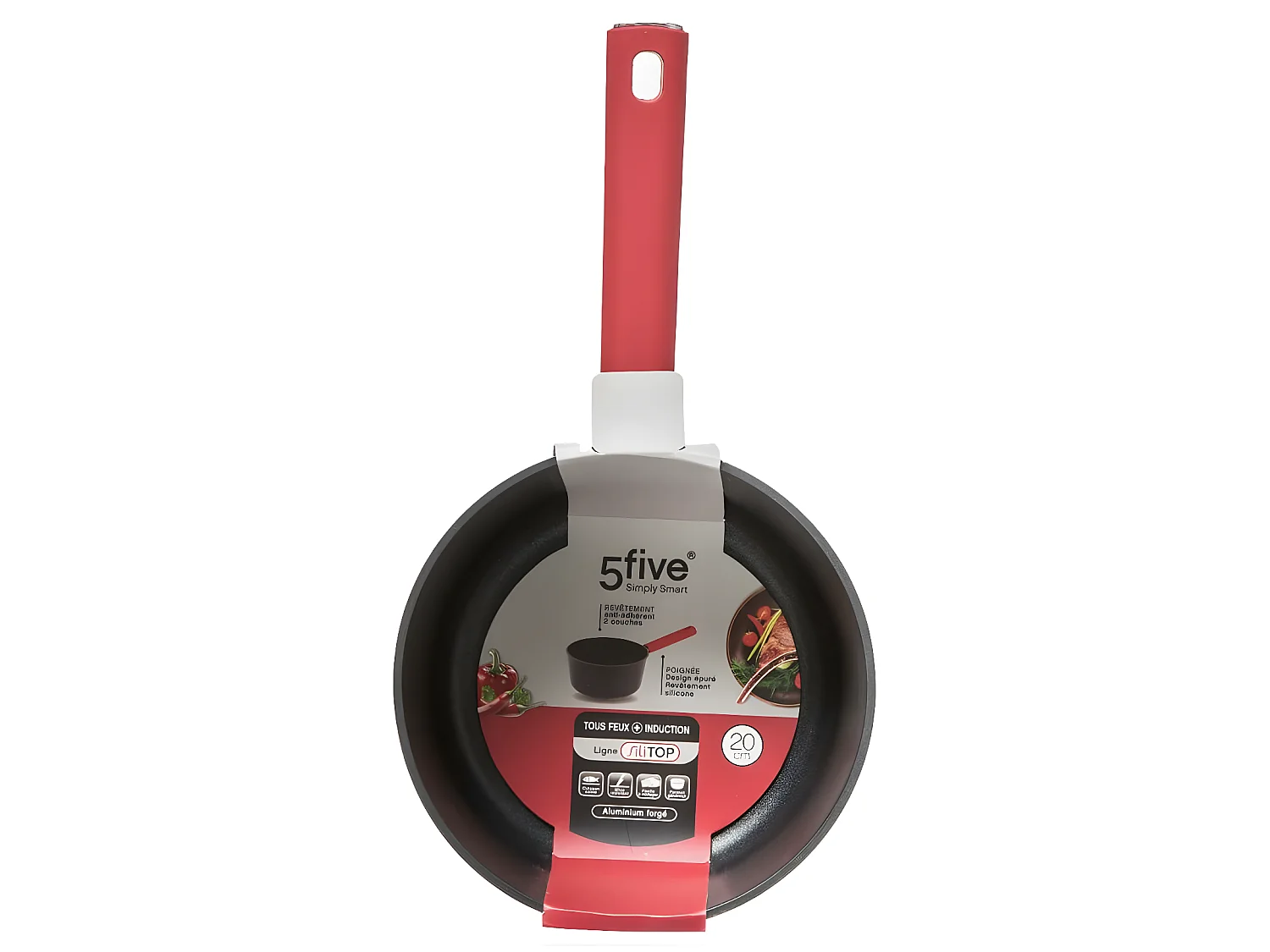 Casserole en Aluminium Forgé "Silitop" 21cm Noir