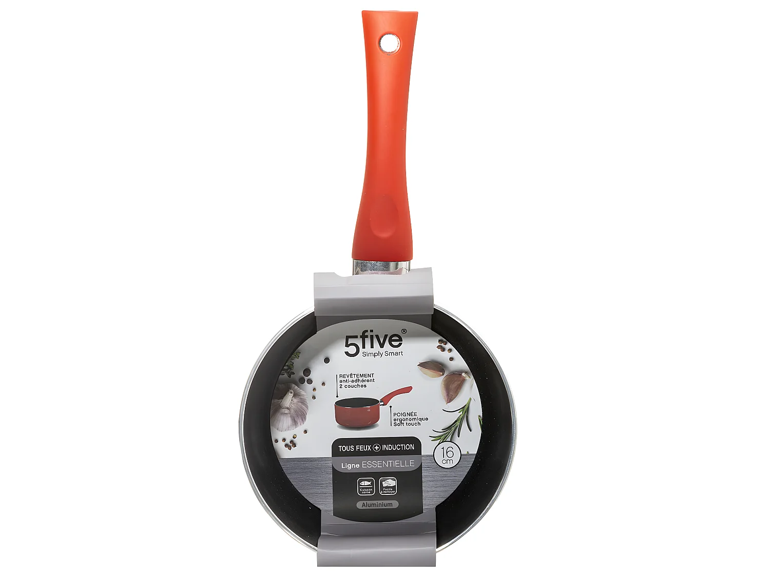 Casserole en Alumunium "Essentielle" 16cm Rouge