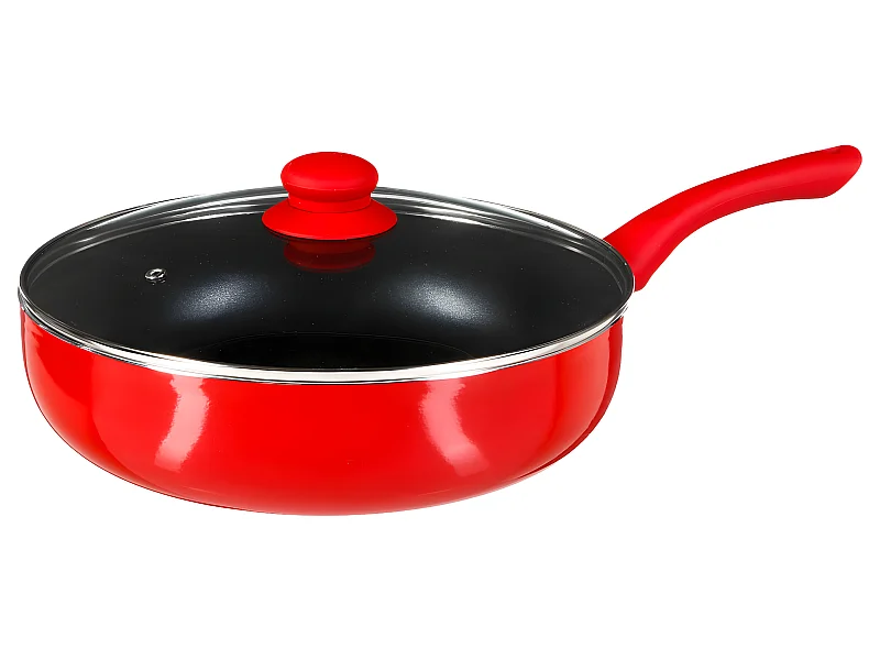 Sauteuse en Alumunium "Essentielle" 28cm Rouge