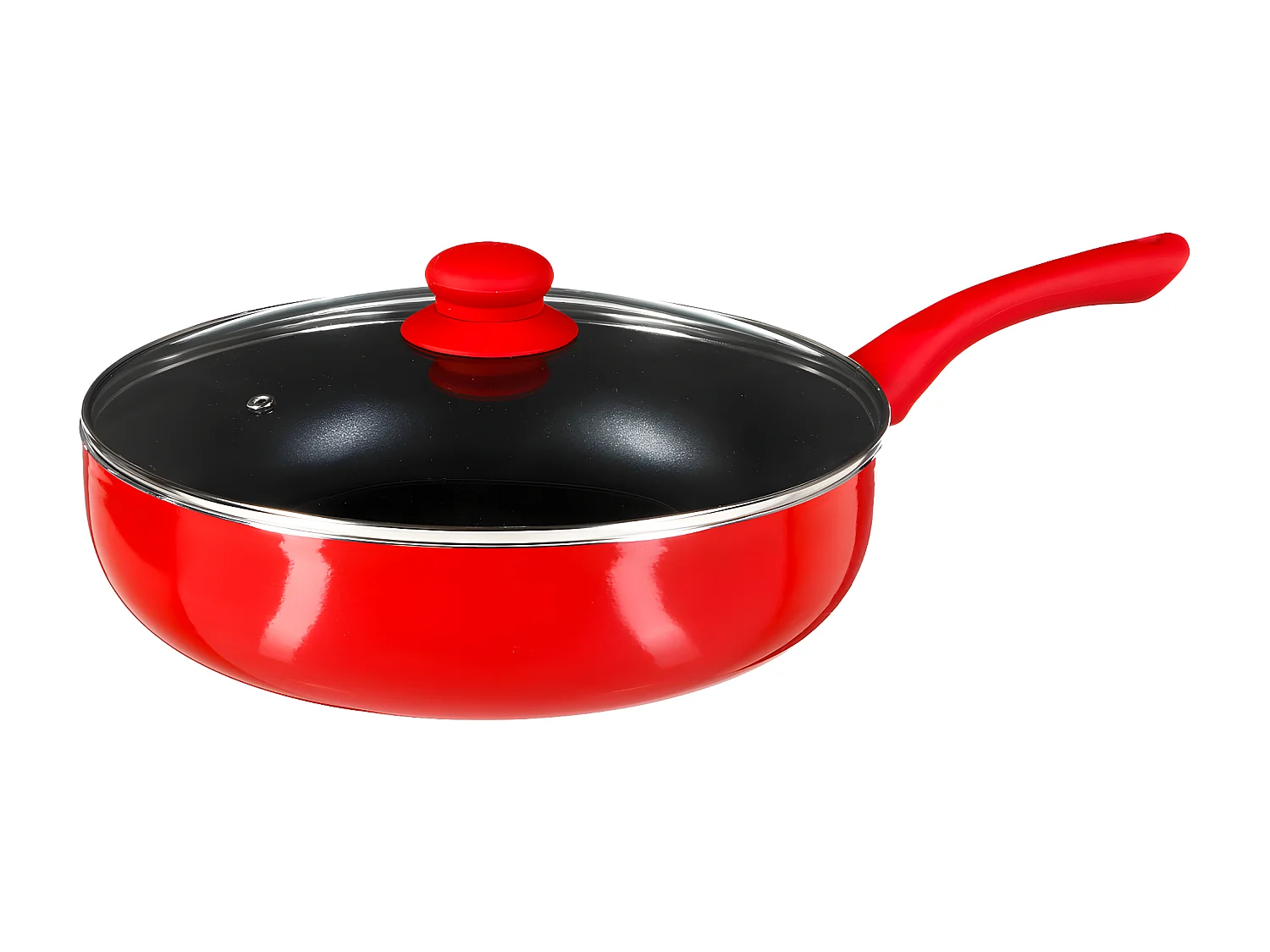 Sauteuse en Alumunium "Essentielle" 28cm Rouge