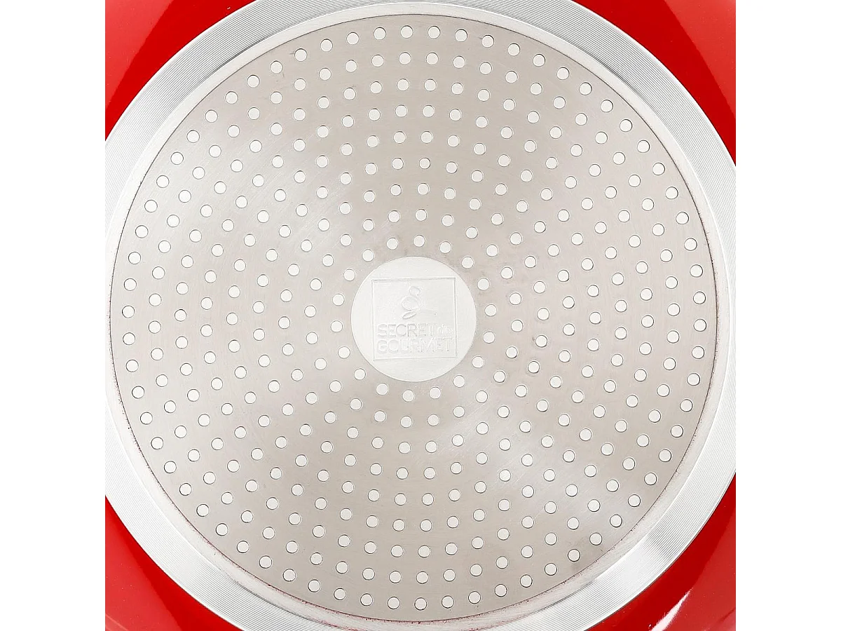Sauteuse en Alumunium "Essentielle" 28cm Rouge