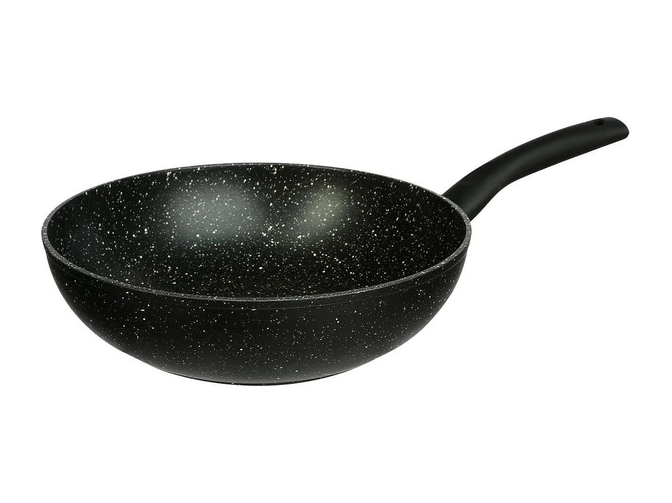 Wok en Aluminium "Pierre" 28cm Noir