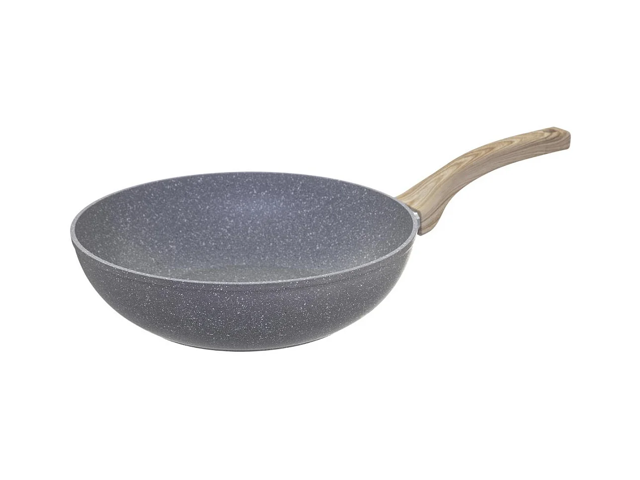 Wok en Aluminium "Nature" 28cm Gris