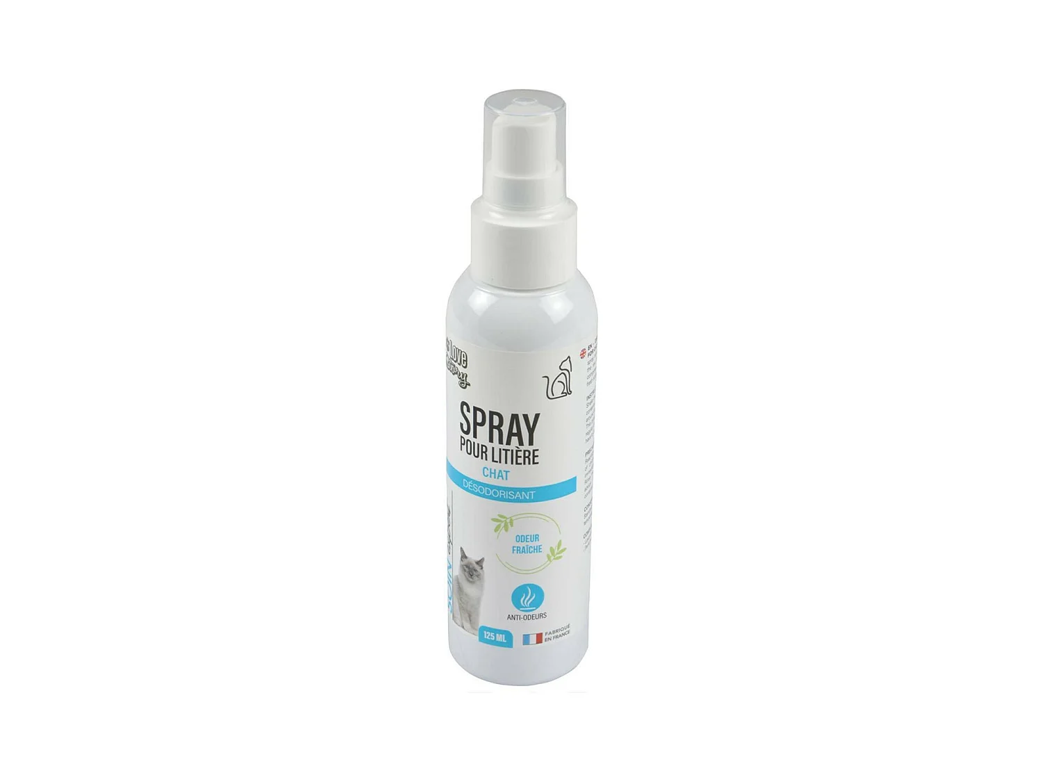 Spray pour Litière "Huiles Essentielles" 125ml Blanc