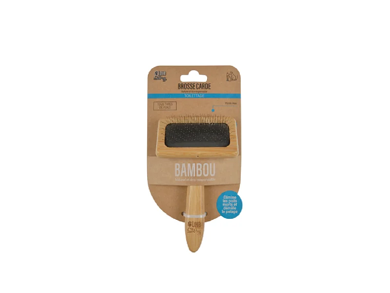 Brosse de Toilettage "Bambou" 15cm Naturel