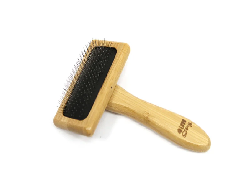 Brosse de Toilettage "Bambou" 15cm Naturel
