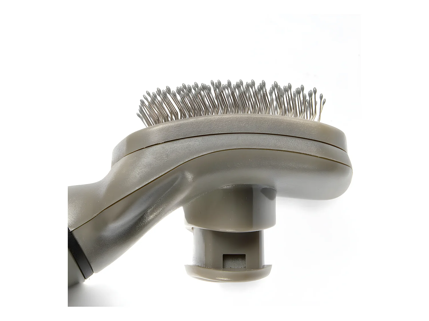 Brosse de Toilettage "Manche Ergonomique" 19cm Gris